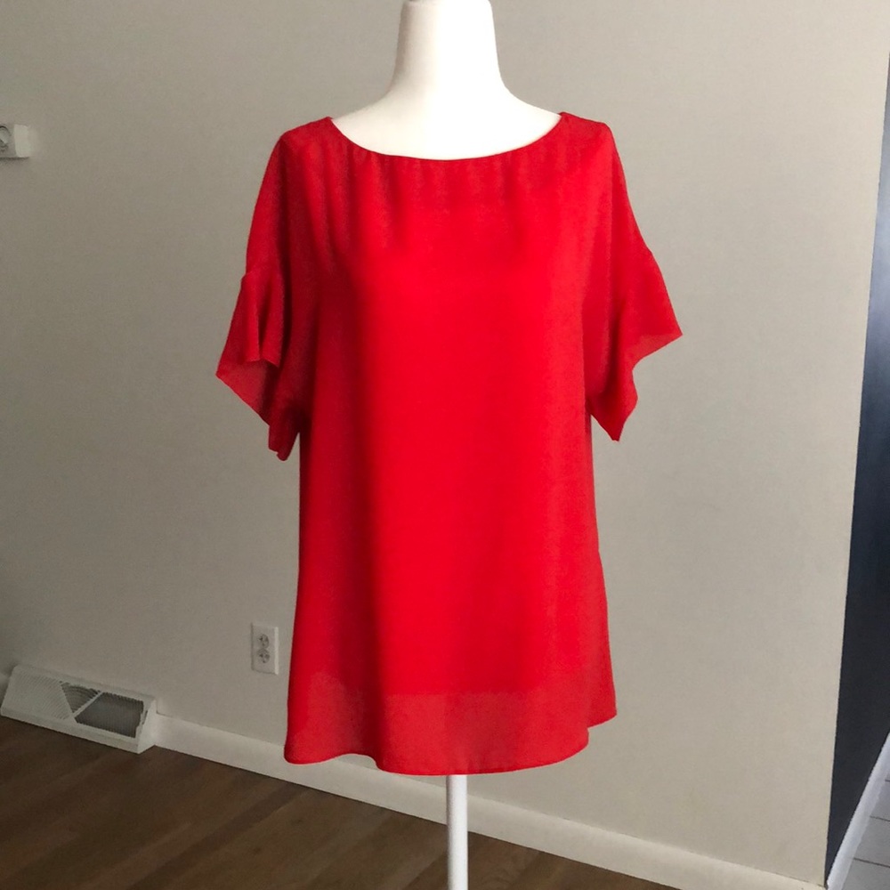 Banana Republic red top